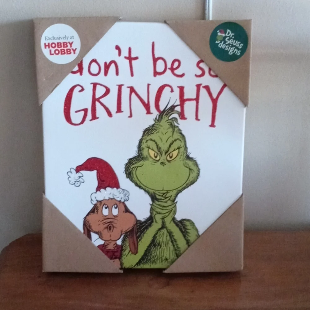 Grinch canvas picture